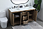 60 Inch Double Bathroom Vanity In Natural Oak