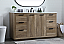 60 Inch Single Bathroom Vanity in Natural Oak