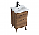 18 inch Bathroom Vanity in Walnut Brown