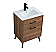 24 inch Bathroom Vanity in Walnut Brown