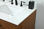 30 inch Single Bathroom Vanity in Teak with Backsplash Option