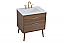 30 inch Bathroom Vanity in Walnut Brown with Backsplash Option