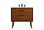 36 inch Single bathroom Vanity in Teak with Backsplash Option