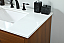 36 inch Single bathroom Vanity in Teak with Backsplash Option