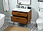 36 inch Single bathroom Vanity in Teak with Backsplash Option