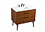 36 inch Single bathroom Vanity in Teak with Backsplash Option