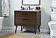 36 inch Single Bathroom Vanity in Walnut with Backsplash Option