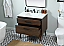 36 inch Single Bathroom Vanity in Walnut with Backsplash Option