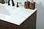 36 inch Single Bathroom Vanity in Walnut with Backsplash Option