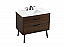 36 inch Single Bathroom Vanity in Walnut with Backsplash Option