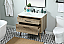 36 inch Single Bathroom Vanity in Natural Oak with Backsplash Option