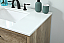 36 inch Single Bathroom Vanity in Natural Oak with Backsplash Option