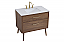 36 inch Bathroom Vanity in Walnut Brown with Backsplash Option