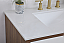 36 inch Bathroom Vanity in White with Backsplash Option