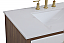 36 inch Bathroom Vanity in White with Backsplash Option