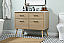 42 inch Single Bathroom Vanity in Mango Wood with Backsplash Option