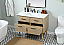 42 inch Single Bathroom Vanity in Mango Wood with Backsplash Option