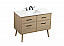 42 inch Single Bathroom Vanity in Mango Wood with Backsplash Option