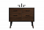 42 inch Single Bathroom Vanity in Walnut with Backsplash Option