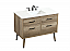 42 inch Single Bathroom Vanity in Natural Oak with Backsplash Options