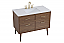 42 inch Bathroom Vanity in Walnut Brown with Backsplash Option