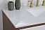 42 inch Bathroom Vanity in White with Backsplash Option