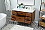 48 inch Single Bathroom Vanity in Teak with Backsplash Option