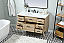 48 inch Single Bathroom Vanity in Mango Wood with Backsplash Option