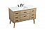 48 inch Single Bathroom Vanity in Mango Wood with Backsplash Option