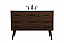 48 inch Single Bathroom Vanity in Walnut with Backsplash Option