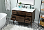 48 inch Single Bathroom Vanity in Walnut with Backsplash Option