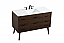 48 inch Single Bathroom Vanity in Walnut with Backsplash Option