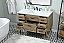 48 inch Single Bathroom Vanity in Natural Oak with Backsplash Option