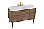 48 inch Bathroom Vanity in Walnut Brown with Backsplash Option