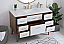 48 inch Bathroom Vanity in White with Backsplash Option