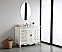 48 inch Single Bathroom Vanity in Antique White with Ivory White Marble