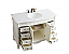 48 inch Single Bathroom Vanity in Antique White with Ivory White Marble