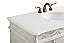 48 inch Single Bathroom Vanity in Antique White with Ivory White Marble