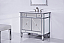 36 In. Single Bathroom Vanity in Clear Mirror Finish