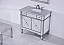 36 In. Single Bathroom Vanity in Clear Mirror Finish