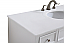 48 inch Single Bathroom Vanity in White with Ivory white Marble