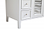 48 inch Single Bathroom Vanity in White with Ivory white Marble