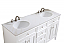 60 In. Double Bathroom Vanity Set In White