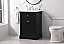 24 inch Single Bathroom Vanity set in Black