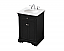 24 inch Single Bathroom Vanity set in Black