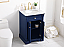 24 inch Single Bathroom Vanity in Blue with Three Finish Options