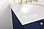 24 inch Single Bathroom Vanity in Blue with Three Finish Options