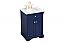 24 inch Single Bathroom Vanity in Blue with Three Finish Options