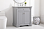 30 inch Single Bathroom Vanity in Grey with Three Finish Options