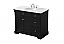 42 inch Single Bathroom Vanity set in Black